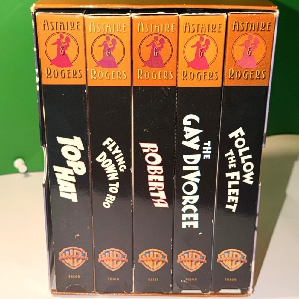 Astaire Rogers VHS 5 Tape Box Set Movie Collection Dancing Hollywood Warner Bros
